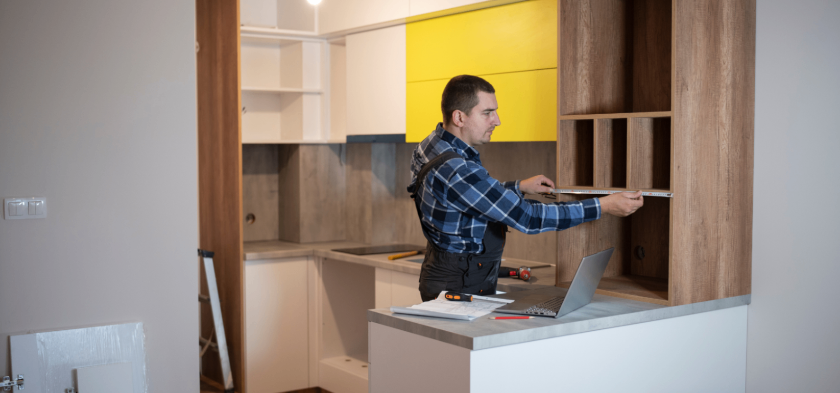 Modular kitchen installation